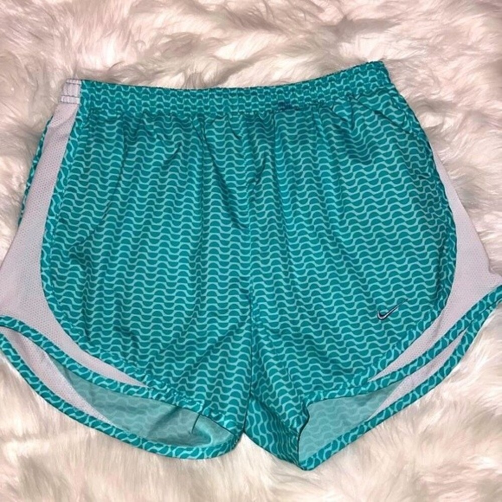Nike Dri-Fit Teal Lined Running Shorts Size Small